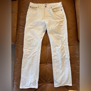 Jcrew Vintage Slim Handcrafted Jeans Cream/Ivory 33/32